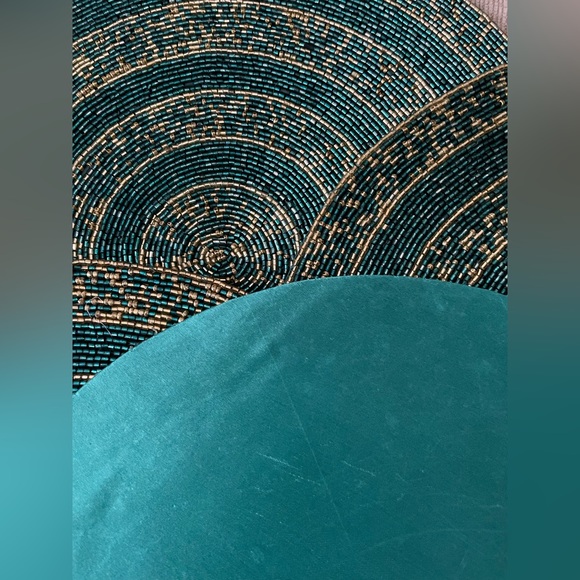 Teal and gold beaded placemats (set of 6) - Picture 6 of 6